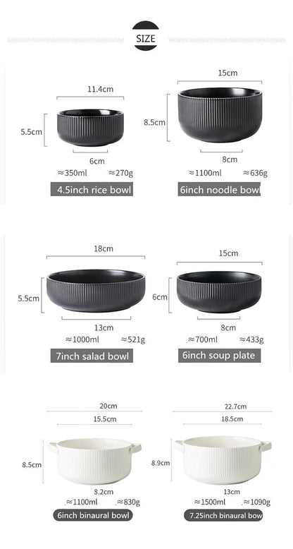 Matte Glazed Ceramic Dinnerware