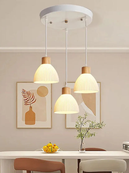Art 3D Printing Chandelier Simple Modern Restaurant Light Net Red Cream Wind Bedroom Bedside Atmosphere bar Chandelier