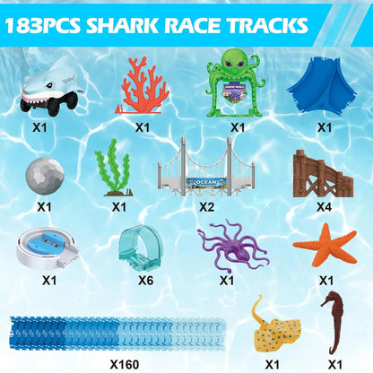 Blue Ocean Shark Track: Flexible Racing Adventure (Ages 3–8)
