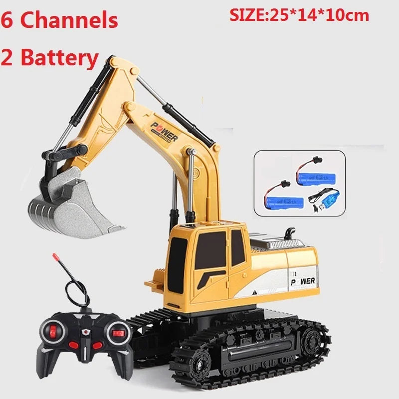 Digger Pro 1:20: 10-Channel RC Excavator (Ages 6–12)