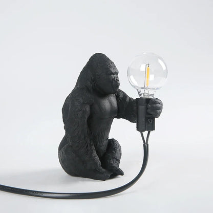 Urban Primal: Gorilla Resin Table Lamp