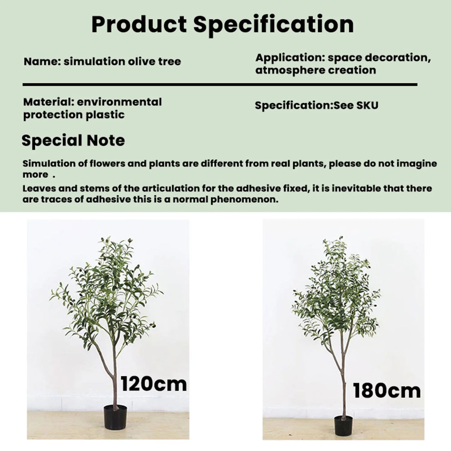 Realistic Artificial Olive Tree