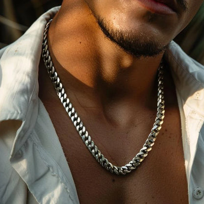 Vnox Cuban Link Chain Necklace – Waterproof Stainless Steel Unisex Jewelry