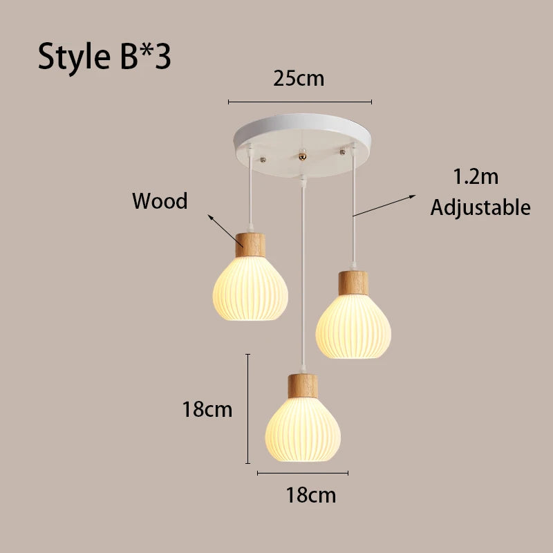 Art 3D Printing Chandelier Simple Modern Restaurant Light Net Red Cream Wind Bedroom Bedside Atmosphere bar Chandelier