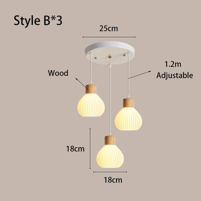 Art 3D Printing Chandelier Simple Modern Restaurant Light Net Red Cream Wind Bedroom Bedside Atmosphere bar Chandelier