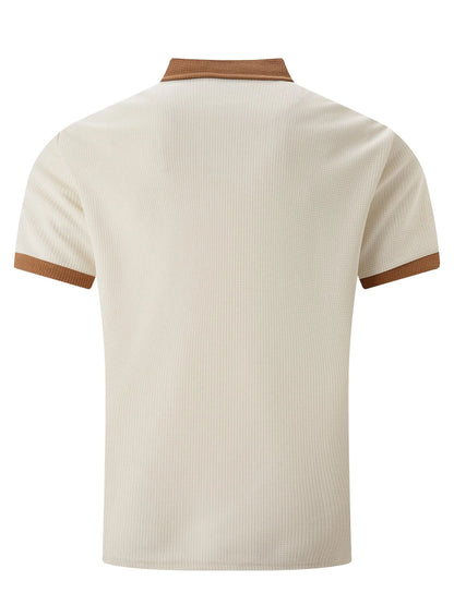 Men’s Waffle Polo Shirt – Texture Meets Simplicity