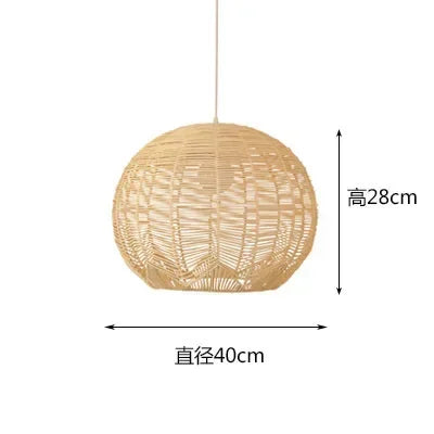 Glow Nest: Handwoven Rattan Pendant Lamp