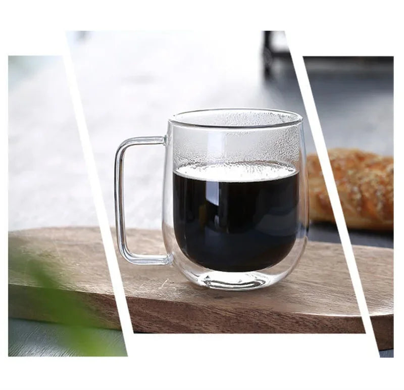 Double Wall Glass Coffee Mug