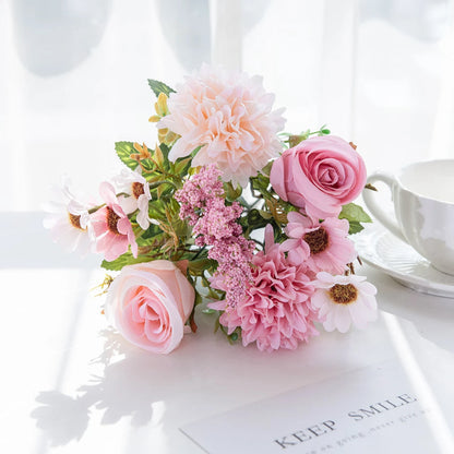 Peony & Rose Silk Bouquet