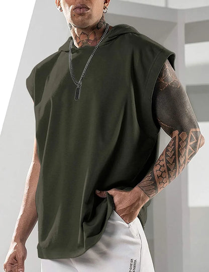 Men's Hooded Tank Top – Sleeveless Comfort with Streetwear Attitude