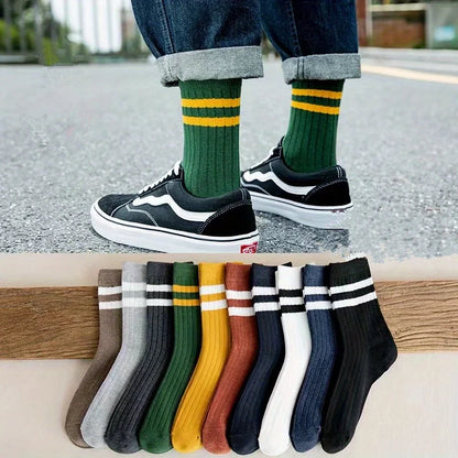 RetroStep: 5-Pair Men’s Vintage Athletic Socks