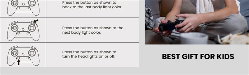 LumoTwist 1:22: Light-Show RC Stunt Car (Ages 6+)