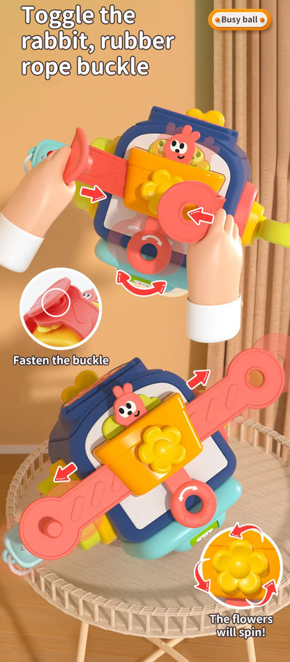 BusyCube 10-in-1: Montessori Sensory Lock-Box (Ages 3–6)