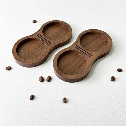 Walnut Wood Coffee Tamper Mat Stand