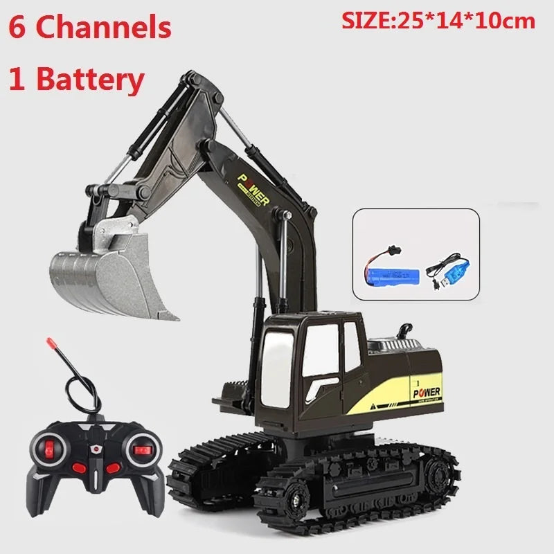 Digger Pro 1:20: 10-Channel RC Excavator (Ages 6–12)