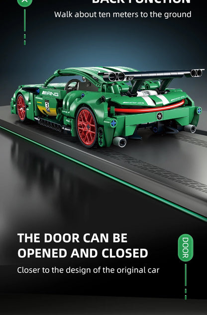 Tech Racer 456: Pull-Back Super Car Building Set (Ages 6–12)