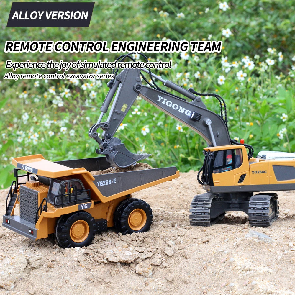 Digger Pro 1:20: 10-Channel RC Excavator (Ages 6–12)