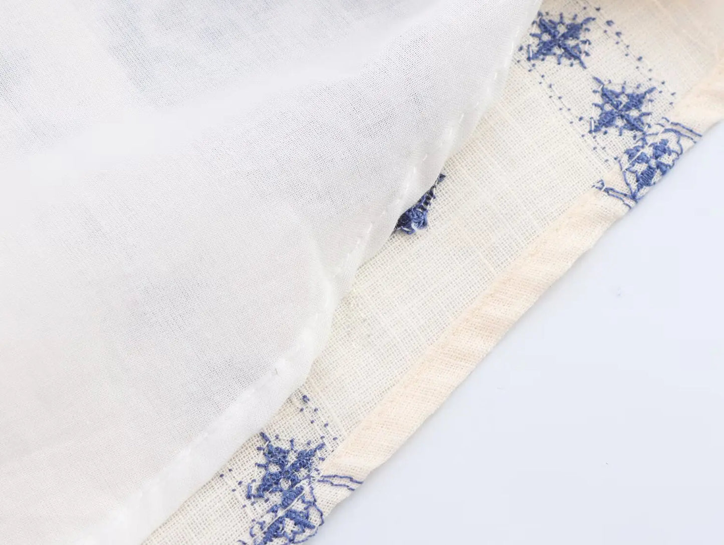 Women's Embroidered Hollow Midi Dress – Elegant Square Neck Style for Summer