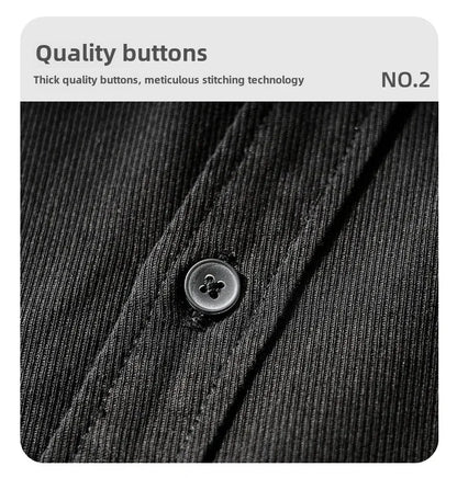 Men's Retro Workwear Shirt Jacket – Clean, Structured, Versatile