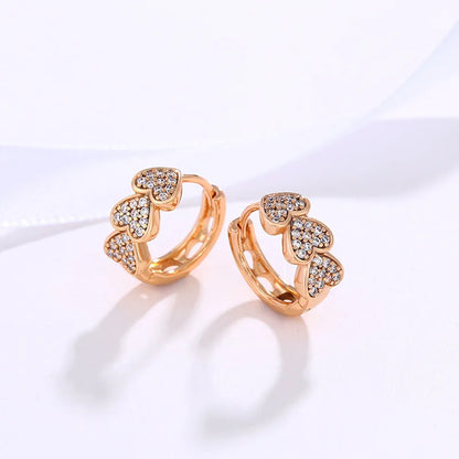 Eterna Love: Round Cubic Zirconia Hoop Earrings