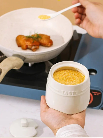 Rainbow Ceramic Spice Jar