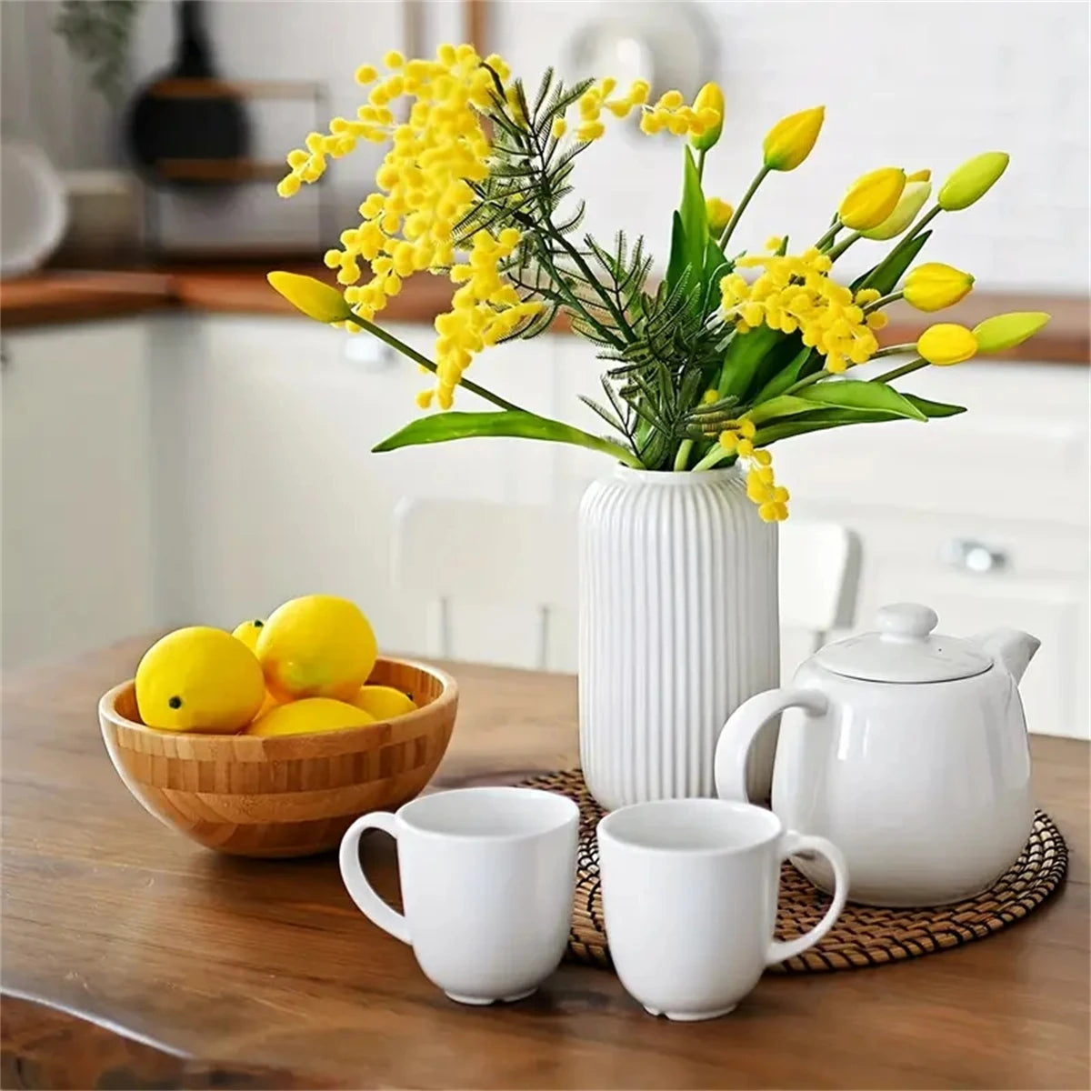 20pcs, Artificial Lemon 3inch, Simulation Lemon Artificial Yellow Lemon Fake Lemon, Simulation Fruit Home Decoration