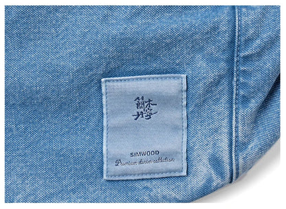 Denim Route: Vintage Washed Crossbody Sling Bag