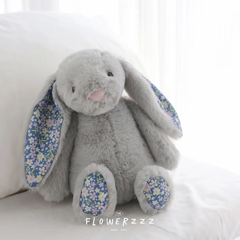 Bonnie Blossom Bunny: Floral-Eared Soft Plush Cushion
