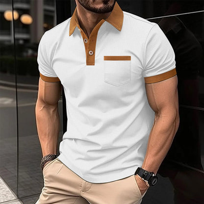 Men’s Waffle Polo Shirt – Texture Meets Simplicity