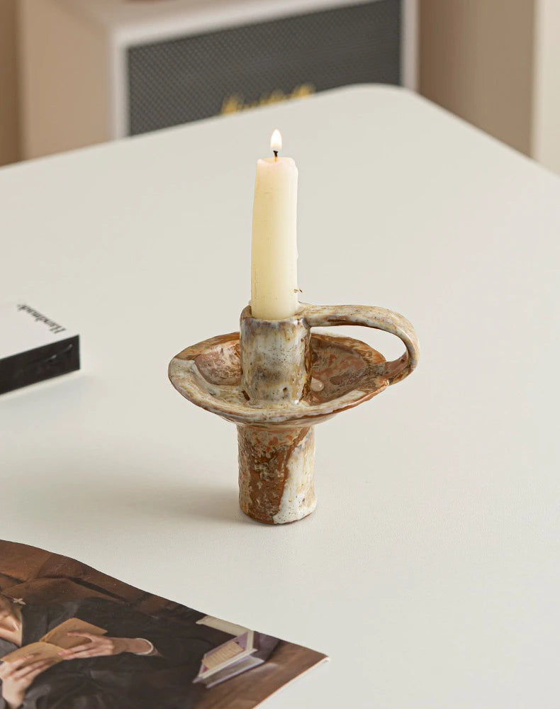 Retro Kitchen Candle Holders Party Designer Ceramic Homestay Candle Holders Decoration Living Room Home & Garden Castiçal Lszt
