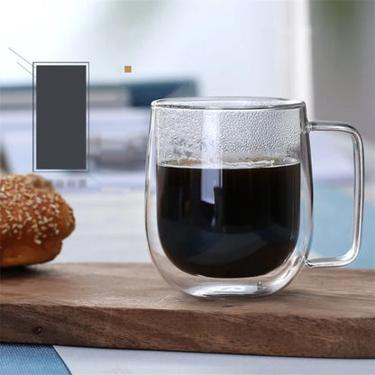 Double Wall Glass Coffee Mug