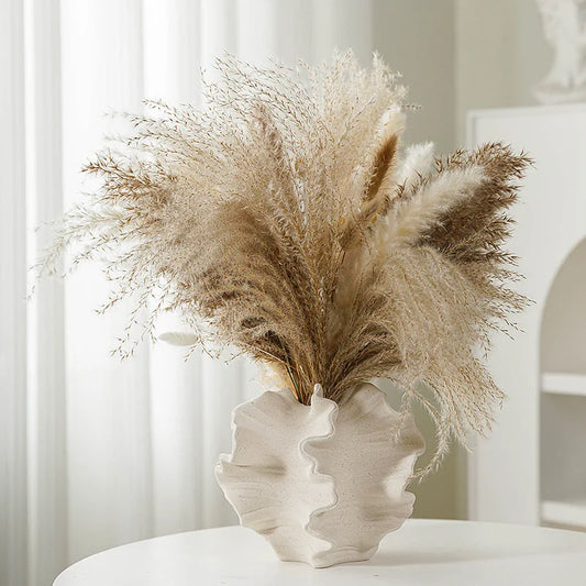 Nordic Tide: Summer Ceramic Coral Vase