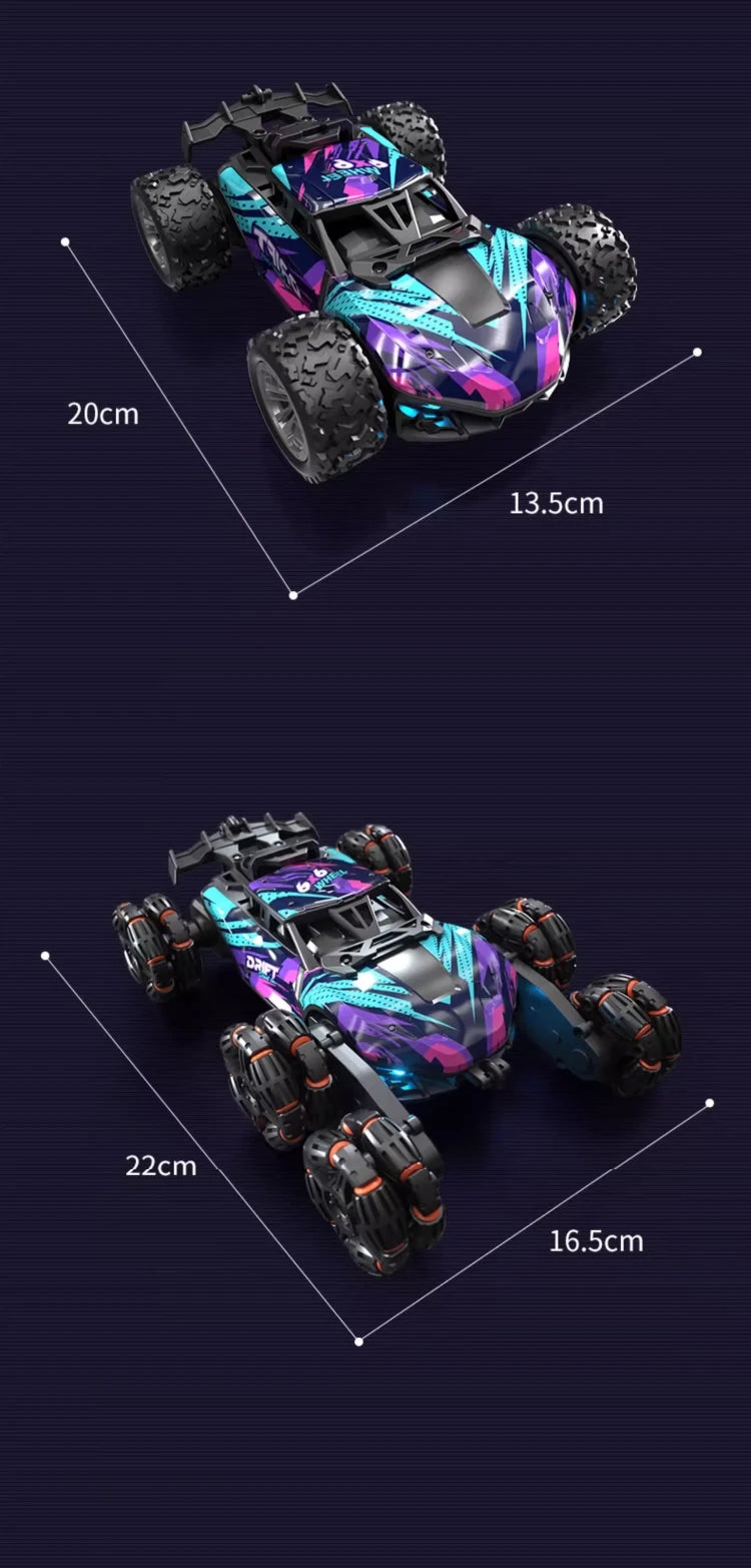 Morph-X: Six-Wheel RC Stunt Car for Ages 6–12