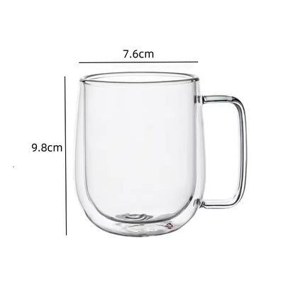 Double Wall Glass Coffee Mug