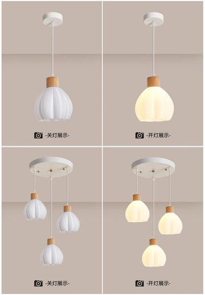 Art 3D Printing Chandelier Simple Modern Restaurant Light Net Red Cream Wind Bedroom Bedside Atmosphere bar Chandelier