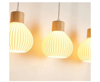 Art 3D Printing Chandelier Simple Modern Restaurant Light Net Red Cream Wind Bedroom Bedside Atmosphere bar Chandelier
