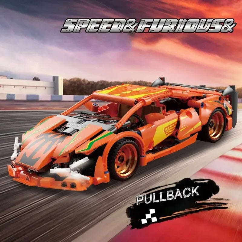 City Speed Car: 450+ Piece Racing Build Set (Ages 6–12)