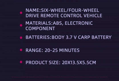 Morph-X: Six-Wheel RC Stunt Car for Ages 6–12