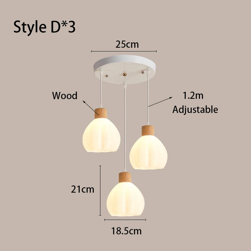 Art 3D Printing Chandelier Simple Modern Restaurant Light Net Red Cream Wind Bedroom Bedside Atmosphere bar Chandelier