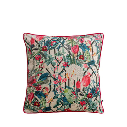 Vintage Floral Velvet Throw Pillow Covers Home Art Deco Pillowcase Square Pillow Case Cushion Cover for Bed Sofa Living Room Car