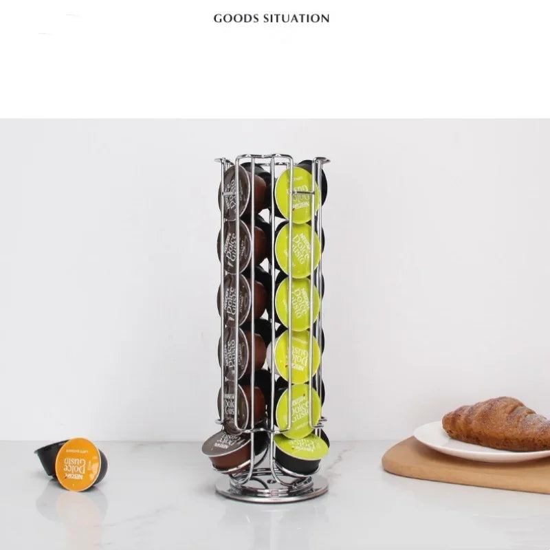 Rotating Coffee Capsule Holder (24 Capsules)