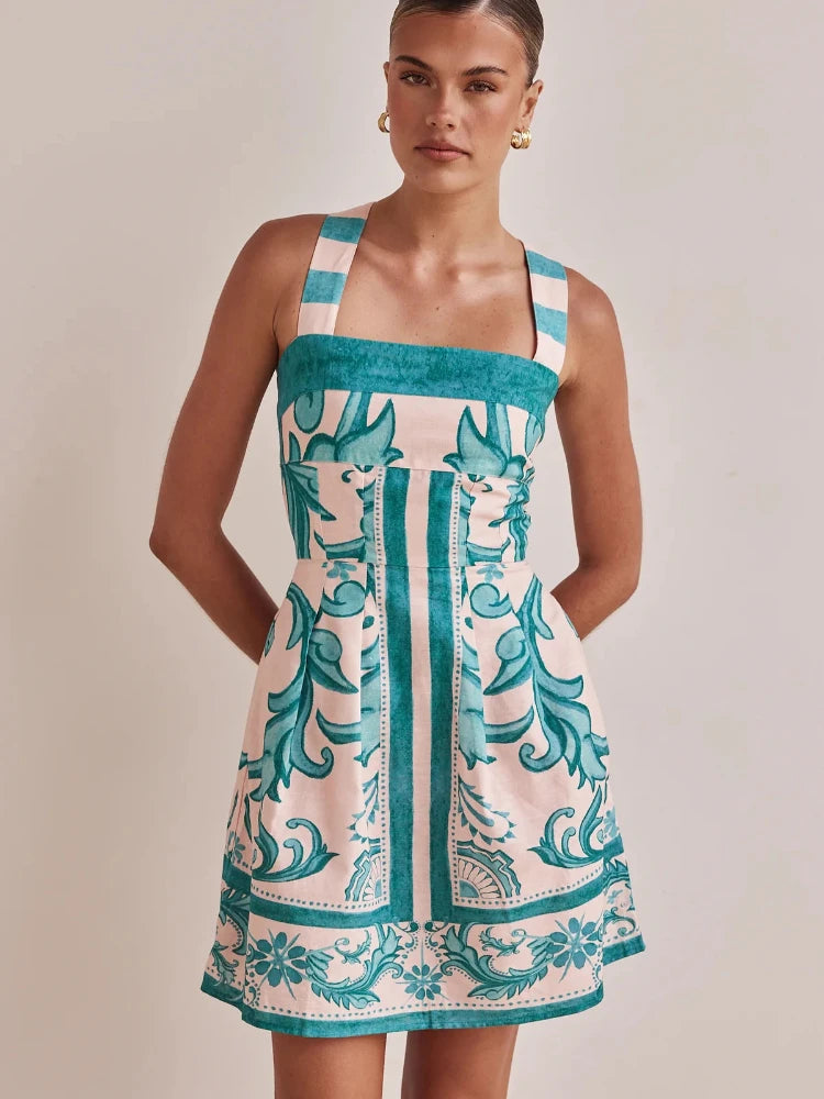 Solara – Bohemian Colourblock Vacation Dress
