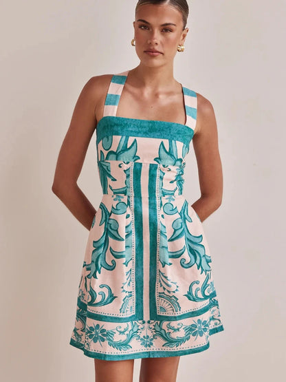 Solara – Bohemian Colourblock Vacation Dress