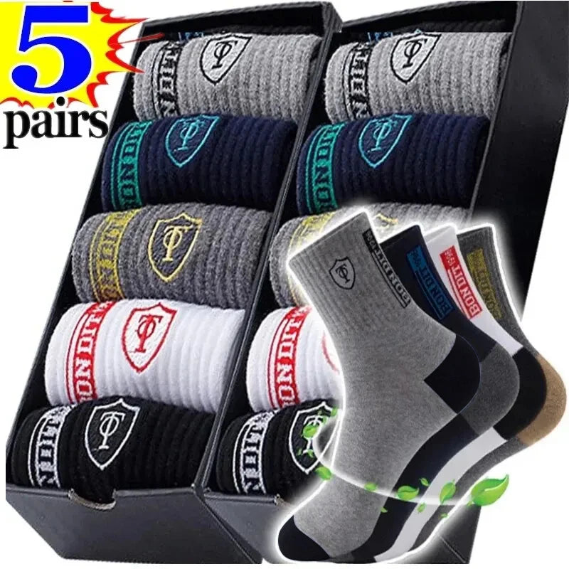 RetroStep: 5-Pair Men’s Vintage Athletic Socks