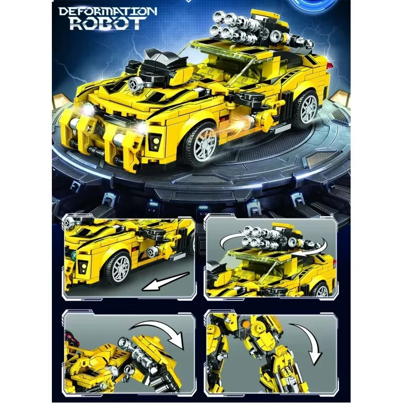 DualShift 478: 2-in-1 Robot & Truck Building Set