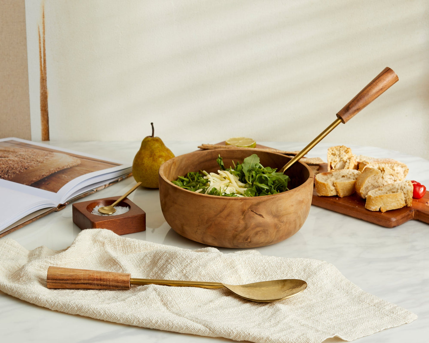 Hema Spoon and Fork Salad Server Set