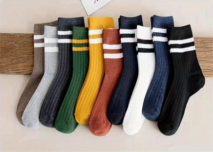 RetroStep: 5-Pair Men’s Vintage Athletic Socks