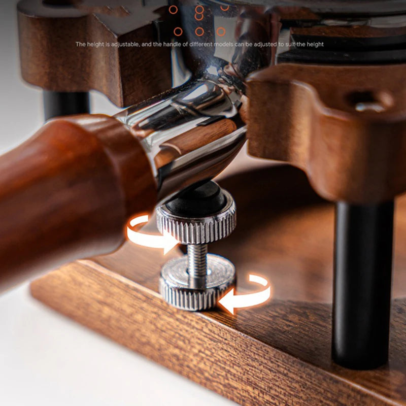 Wooden Coffee Tamper Station & Portafilter Holder