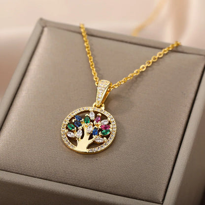 Eterna Root: Tree of Life Pendant Necklace for Women