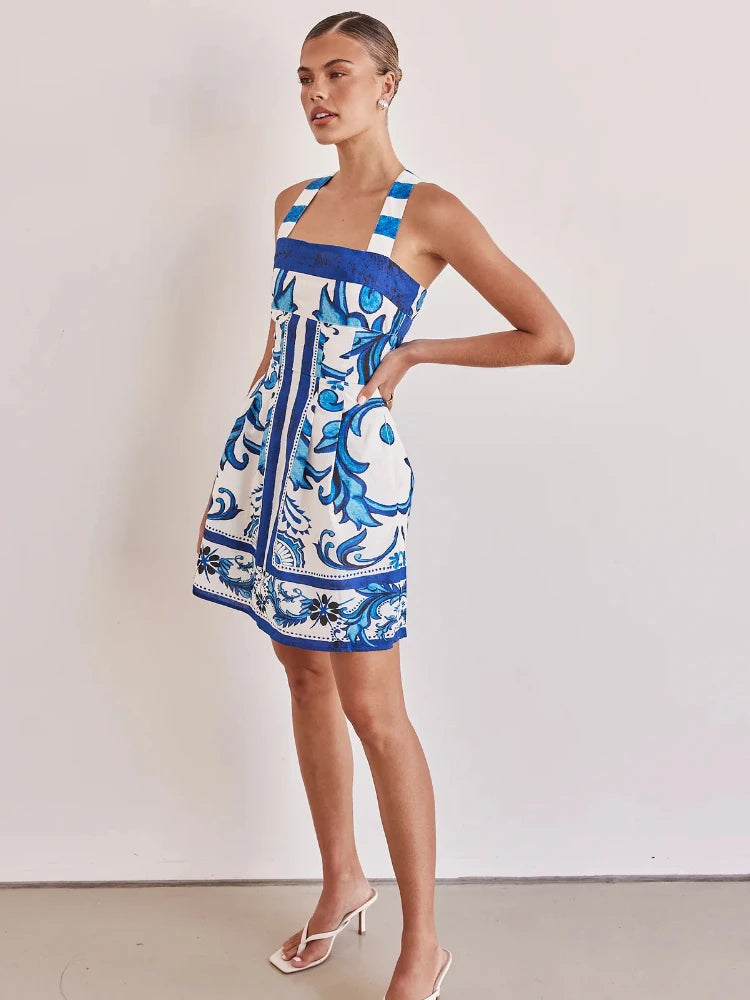 Solara – Bohemian Colourblock Vacation Dress